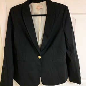 Black Blazer with Pinstripe Lining